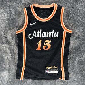Nike Basketball Jersey Youth Boy Small Atlanta Hawks Clint Capela #15 NBA Game